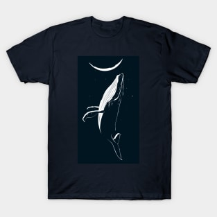 the whale jumped to the moon T-Shirt